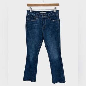 Levi’s 515 Bootcut Jeans Dark Wash Mid Rise Stretch Denim Western Y2K Size 6